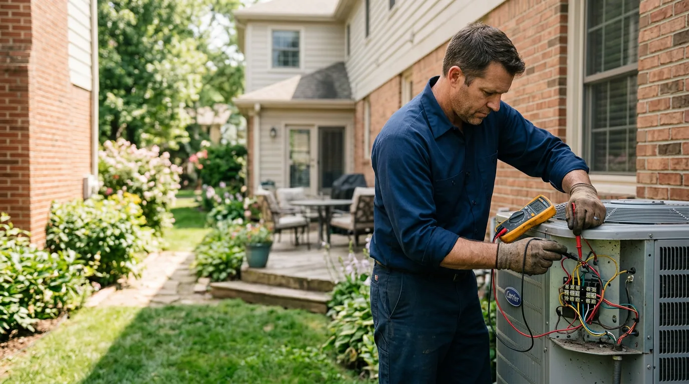 HVAC technician working near Loup City, NE